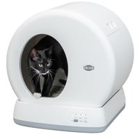 TRIXIE Toaletă auto-curățabilă pentru pisici, albă - 53 x 55,5 x 52 cm, Litiere automată pentru pisici 1