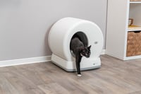 TRIXIE Toaletă auto-curățabilă pentru pisici, albă - 53 x 55,5 x 52 cm, Litiere automată pentru pisici 9