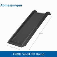 Rampă pentru câini TRIXIE Petwalk – plastic/suprafață antiderapantă, negru, 38 × 100 cm 2