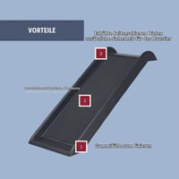 Rampă pentru câini TRIXIE Petwalk – plastic/suprafață antiderapantă, negru, 38 × 100 cm 7