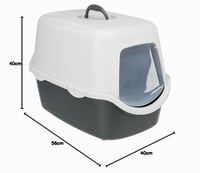 Trixie Vico zatvoreni WC za mačke 40x40x56 cm, tamnosiva/svjetlosiva 6