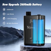 TRJZWA Hordozható Kempingzuhany 2600mAh Akkumulátoros Zuhanypumpa Állítható Fejjel 2