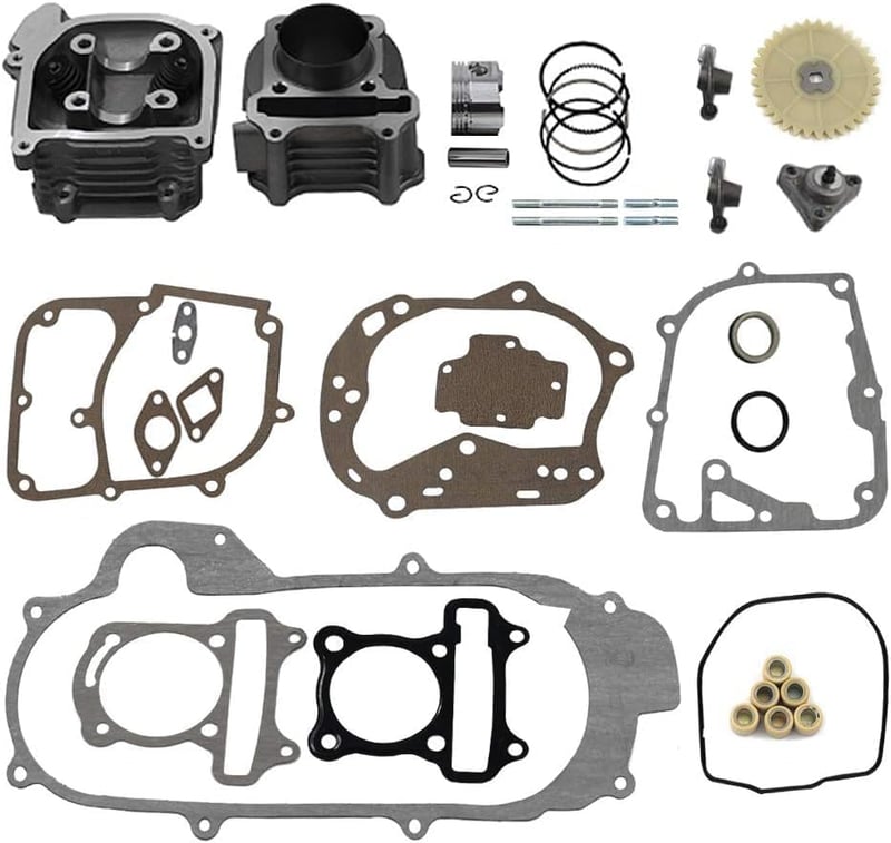 TRKIMAL Hengerfej Szett GY6 50cc 139QMB Robogóhoz 50mm Fúrás