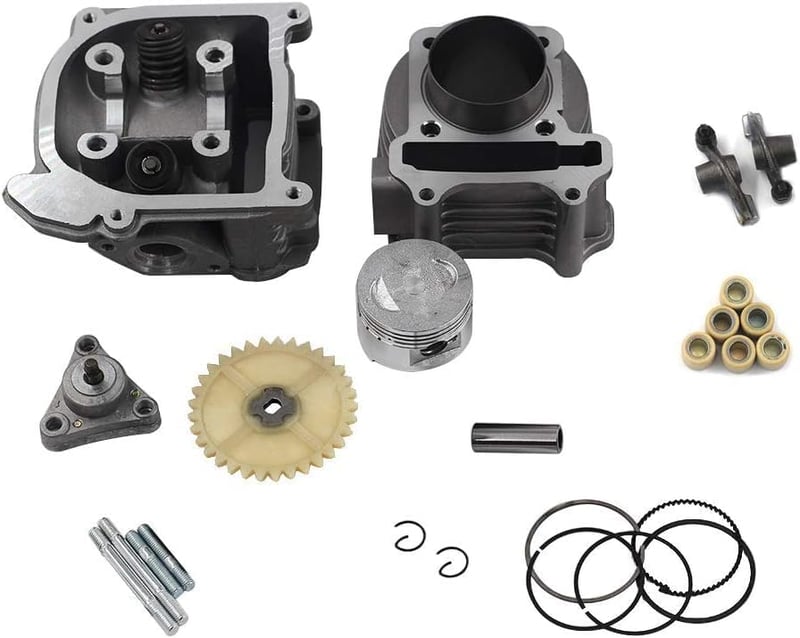 TRKIMAL Hengerfej Szett GY6 50cc 139QMB Robogóhoz 50mm Fúrás