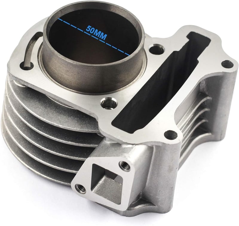TRKIMAL Hengerfej Szett GY6 50cc 139QMB Robogóhoz 50mm Fúrás