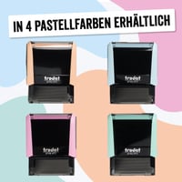 Ștampilă Trodat Printy 4912 Typomatic personalizabilă – albastru pastel 5