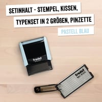 Ștampilă Trodat Printy 4912 Typomatic personalizabilă – albastru pastel 2