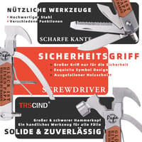 TRSCIND 12 az 1-ben Multitool Kalapács Apák Napjára Férfiaknak - A1 Creative Gifts for Dad 2