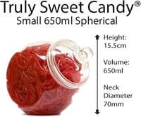 Truly Sweet Candy 14 darabos műanyag édességtartó szett, 7 stílus, csipesszel és zacskóval 6