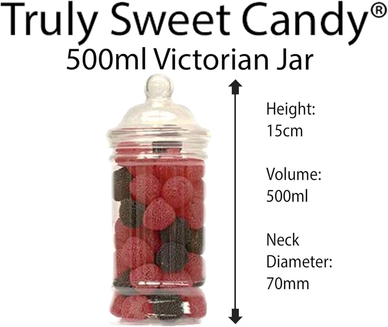 Truly Sweet Candy 14 darabos műanyag édességtartó szett, 7 stílus, csipesszel és zacskóval