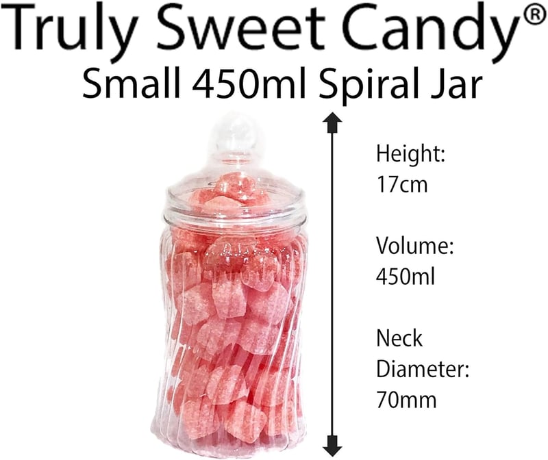 Truly Sweet Candy 14 darabos műanyag édességtartó szett, 7 stílus, csipesszel és zacskóval