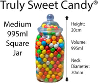 Truly Sweet Candy 14 darabos műanyag édességtartó szett, 7 stílus, csipesszel és zacskóval 5