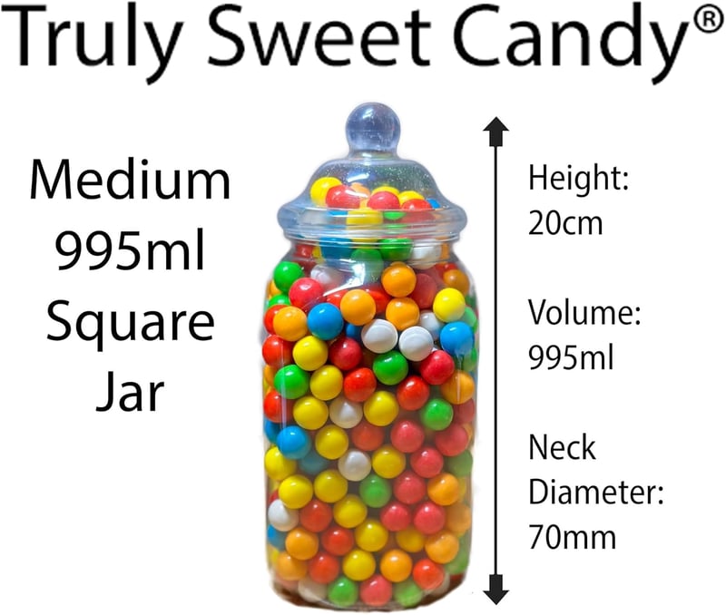 Truly Sweet Candy 14 darabos műanyag édességtartó szett, 7 stílus, csipesszel és zacskóval
