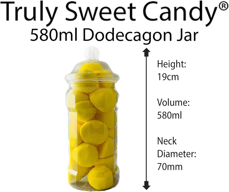 Truly Sweet Candy 14 darabos műanyag édességtartó szett, 7 stílus, csipesszel és zacskóval