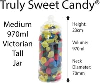 Truly Sweet Candy 14 darabos műanyag édességtartó szett, 7 stílus, csipesszel és zacskóval 4