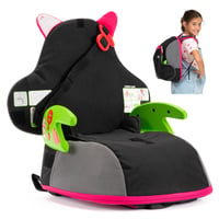 Trunki BoostApak 2in1 Ülésmagasító és Hátizsák - i-Size Utazó Gyerekülés 6+ Éves Gyermekeknek (126-150 cm), 8L Kézipoggyász Méretű, Szürke 1