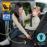Trunki BoostApak 2in1 Ülésmagasító és Hátizsák - i-Size Utazó Gyerekülés 6+ Éves Gyermekeknek (126-150 cm), 8L Kézipoggyász Méretű, Szürke 4