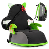 Trunki BoostApak 2in1 Ülésmagasító és Hátizsák - i-Size Utazó Gyerekülés 6+ Éveseknek, 8L Kézipoggyász Méretű, 126-150 cm Magassághoz - Szür 1