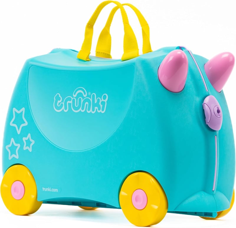 Trunki Gyerek Utazó Bőrönd Ülőfelülettel, 18L Kézipoggyász Kerekekkel