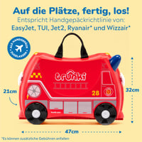 Trunki Dječji Kofer s Funkcijom Sjedenja - 18L Ručna Prtljaga, Putni Kofer s Kotačima i Tvrdom Ljuskom, s Remenom za Vuču i Nošenje Preko Ramena 2