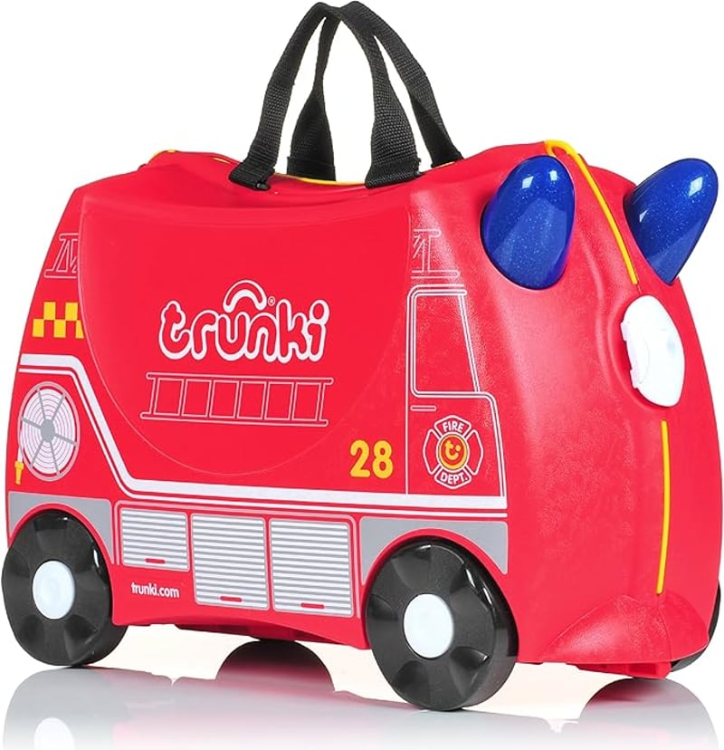 Trunki Gyermek Bőrönd Ülőfunkcióval - 18L Kézipoggyász, Kerekekkel Ellátott Kemény Borítású Utazóbőrönd, Húzó- és Vállpánttal