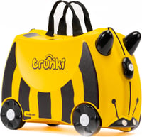 Trunki Gyermek Utazóbőrönd - 18L Kézipoggyász Méretű Keményfalú Bőrönd Amin Ülni is Lehet, Húzópánttal és Vállszíjjal 1
