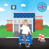 Trunki Gyermek Utazóbőrönd - 18L Kézipoggyász Ülőfunkcióval, Kerekekkel, Húzó- és Vállpánttal, Unisex Gyerekeknek 7
