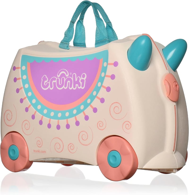 Trunki Gyermek Utazóbőrönd - 18L Kézipoggyász Ülőkoffer Kerekekkel, Kemény Héjú Húzható Bőrönd Gyerekeknek, Vállpánttal