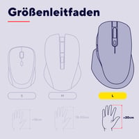 Mouse Vertical Ergonomic Wireless Trust Bayo+ Bluetooth + RF 2.4GHz - Alb 6