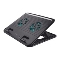 Chladiaca podložka pod notebook Trust Cyclone 16", 2 ventilátory, nastaviteľná výška – čierna 1