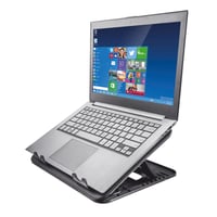 Chladiaca podložka pod notebook Trust Cyclone 16", 2 ventilátory, nastaviteľná výška – čierna 6