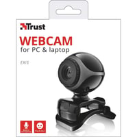 Webkamera Trust Exis 17003 pre PC a notebook, so vstavaným mikrofónom, čierno-strieborná 3
