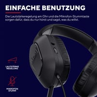 Ľahké herné slúchadlá Trust Gaming GXT 415 Zirox s 50 mm meničmi, 2 m káblom, 3,5 mm jackom, pre PC, Xbox, PS4, PS5, Switch a mobil, čierne 6