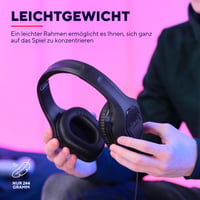 Ľahké herné slúchadlá Trust Gaming GXT 415 Zirox s 50 mm meničmi, 2 m káblom, 3,5 mm jackom, pre PC, Xbox, PS4, PS5, Switch a mobil, čierne 2