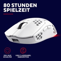Bezdrôtová herná myš Trust Gaming GXT 929W Helox, 75 g, 800-4800 DPI – biela 5