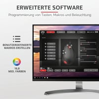 Vertikálna ergonomická herná myš Trust GXT 144 Rexx, 10 000 DPI, 6 programovateľných tlačidiel, RGB LED, čierna 3