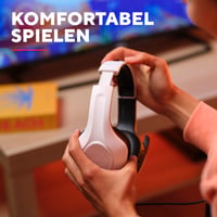 Herná náhlavná súprava Trust GXT 415PS Zirox pre PlayStation 5, biela – 50 mm meniče, 1,2 m kábel, sklápací mikrofón, 3,5 mm jack, cez uši (over-ear) PS5 5