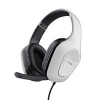 Herná náhlavná súprava Trust GXT 415PS Zirox pre PlayStation 5, biela – 50 mm meniče, 1,2 m kábel, sklápací mikrofón, 3,5 mm jack, cez uši (over-ear) PS5 1