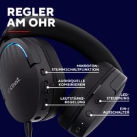 Căști gaming Trust GXT 491 Fayzo, wireless Bluetooth + RF 2.4 GHz, sunet 7.1, RGB, autonomie 22 ore, PC PS5 PS4 Switch, negru 8
