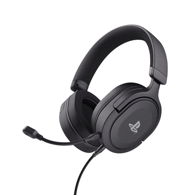 Herné slúchadlá Trust GXT 498 Forta pre PS5/PS4, odnímateľný mikrofón, 1,2 m kábel – čierne