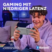 Mobilný herný ovládač Trust GXT Mylox Bluetooth – sivý, kompatibilný s iPhone / Android / PS5 / Xbox, RGB podsvietenie, duálne vibrácie, 12-hodinová výdrž batérie 3