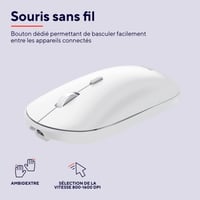 Set tastatură și mouse wireless Trust Lyra – Layout francez (AZERTY), alb 7
