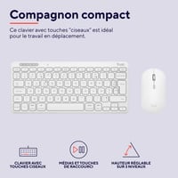 Set tastatură și mouse wireless Trust Lyra – Layout francez (AZERTY), alb 6