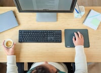 Trust Ody II vezeték nélküli billentyűzet, csendes, QWERTZ, 2.4GHz - fekete 8