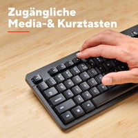 Trust Ody II vezeték nélküli billentyűzet, csendes, QWERTZ, 2.4GHz - fekete 7