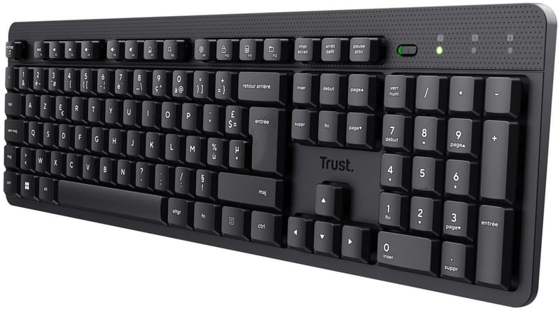 Bezdrôtová klávesnica Trust ODY II - AZERTY (francúzska) - čierna