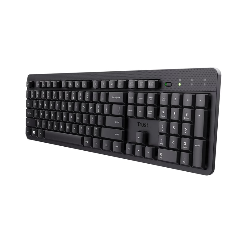 Bezdrôtová klávesnica Trust ODY II – QWERTY US, 2,4 GHz, čierna