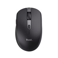Mouse wireless compact Trust Ozaa, Bluetooth + 2.4GHz, reîncărcabil, multi-device, pentru Laptop, PC, Mac, Android, Negru 1