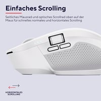 Trust Ozaa+ Wireless Egér Bluetooth 2.4GHz, Programozható, Csendes, Újratölthető, Fehér - White, Bluetooth + 2.4GHz 7