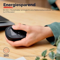 Bluetooth myš Trust Primo, 1000-1600 DPI, kompaktná, čierna 4